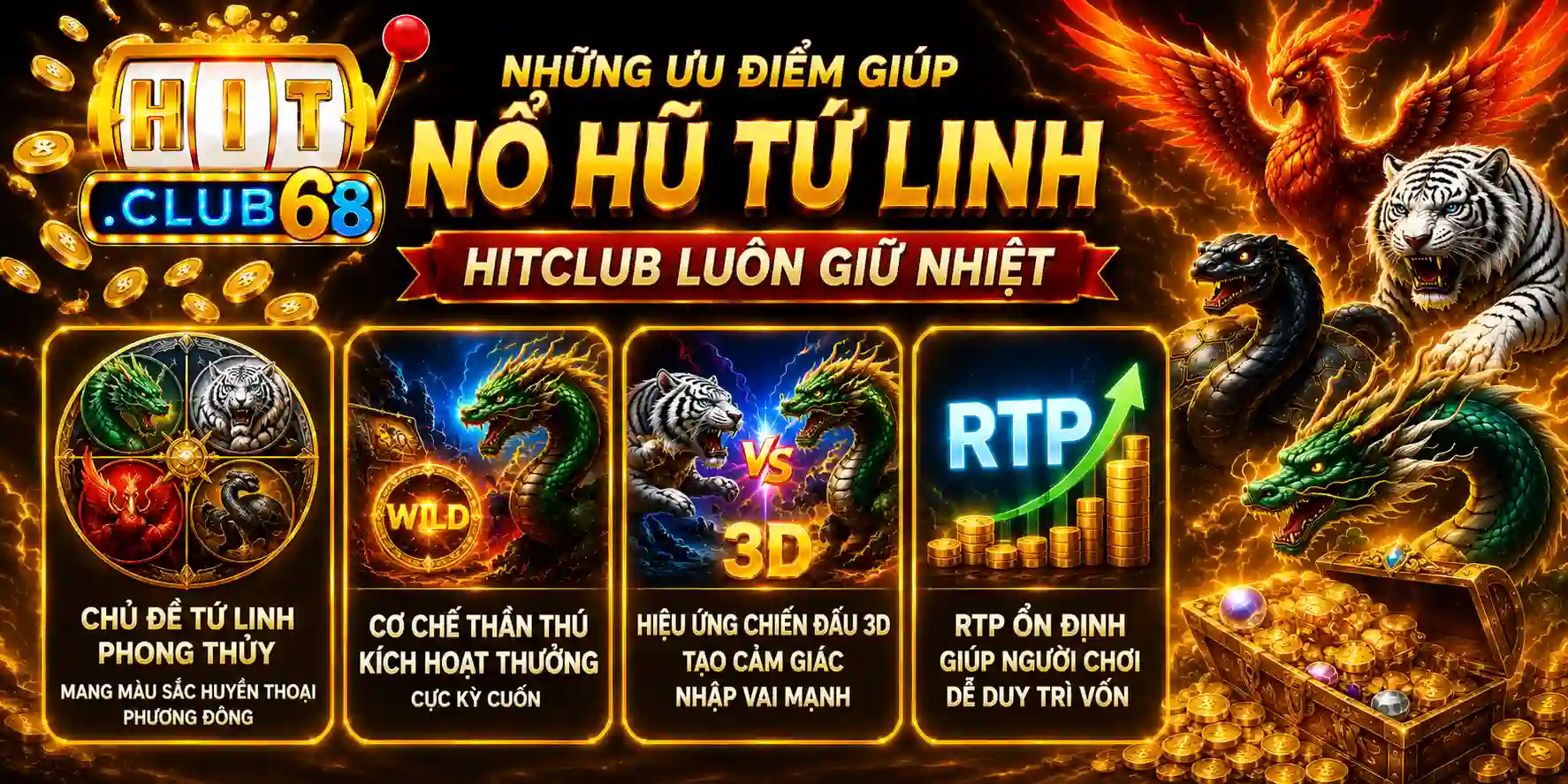Những ưu điểm giúp nổ hũ tứ linh Hitclub luôn giữ nhiệt Những ưu điểm giúp nổ hũ tứ linh Hitclub luôn giữ nhiệt